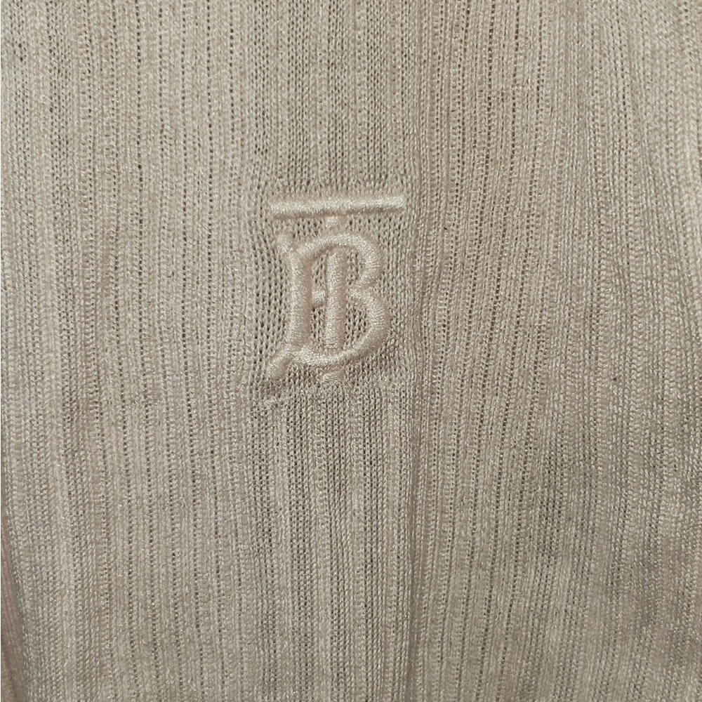 Burberry Pale Pink Ribbed Scoop Tank Top - Picture 4 of 7